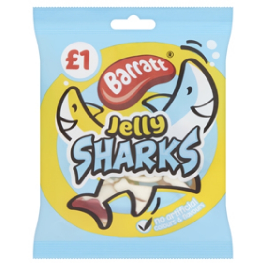 Picture of Bags Jelly Sharks 80g PM £1 x20 Barratts